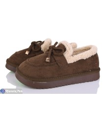 Туфлі жіночі на зиму (8 пар р.36-40) коричневий  "LOREDANA"