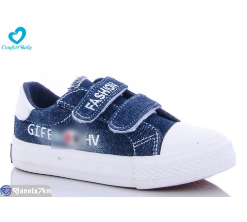 Дитячі кеди на весну/осінь (6 пар р.25-30) синій "Comfort-baby" Дитячі кеди на весну/осінь (6 пар р.25-30) синій "Comfort-baby"