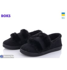 Тапки жіночі на зиму (6 пар р.37-41) чорний  "Roks"