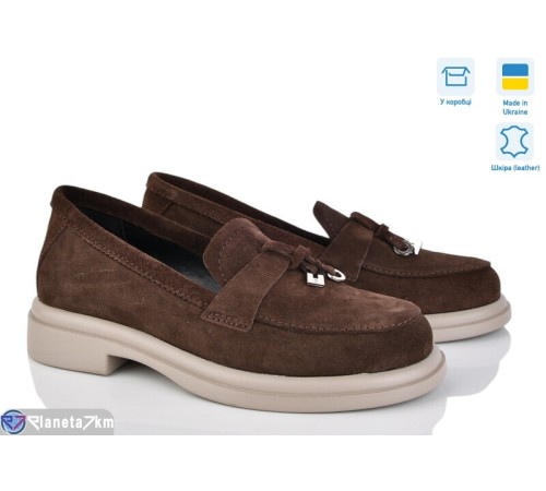 Туфлі жіночі на весну/осінь (6 пар р.36-40) коричневий  "Linda"