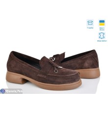 Туфлі жіночі на весну/осінь (6 пар р.36-40) коричневий  "Linda"