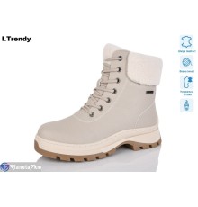 Черевики жіночі на зиму (6 пар р.36-41) бежевий  "Trendy"
