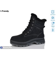 Черевики жіночі на зиму (6 пар р.36-41) чорний  "Trendy"