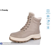 Черевики жіночі на зиму (6 пар р.36-41) коричневий  "Trendy"