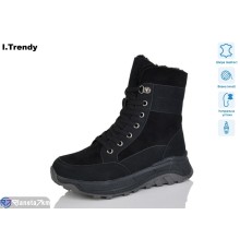 Черевики жіночі на зиму (6 пар р.36-41) чорний  "Trendy"