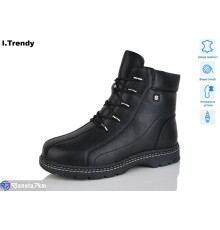 Черевики жіночі на зиму (6 пар р.36-41) чорний  "Trendy"