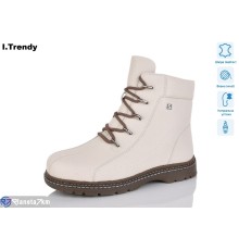 Черевики жіночі на зиму (6 пар р.36-41) бежевий  "Trendy"