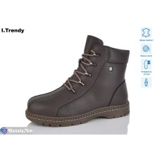 Черевики жіночі на зиму (6 пар р.36-41) коричневий  "Trendy"