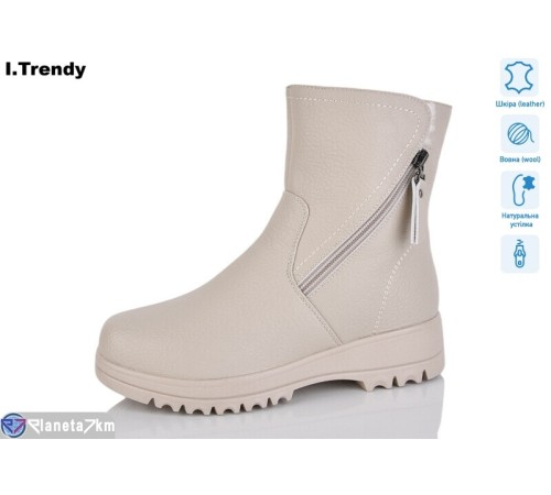 Черевики жіночі на зиму (6 пар р.36-41) бежевий "Trendy" Черевики жіночі на зиму (6 пар р.36-41) бежевий "Trendy"
