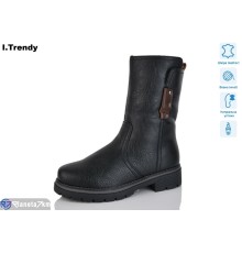 Черевики жіночі на зиму (6 пар р.36-41) чорний  "Trendy"