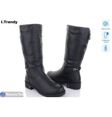 Чоботи жіночі на зиму (6 пар р.41-43) чорний  "Trendy"