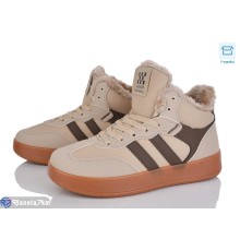 Кросівки жіночі на зиму (8 пар р.36-41) коричневий  "LAIFA"