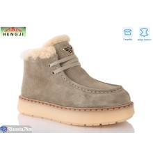 Черевики жіночі на зиму (8 пар р.36-41) бежевий  "HENGJI-ELENA"