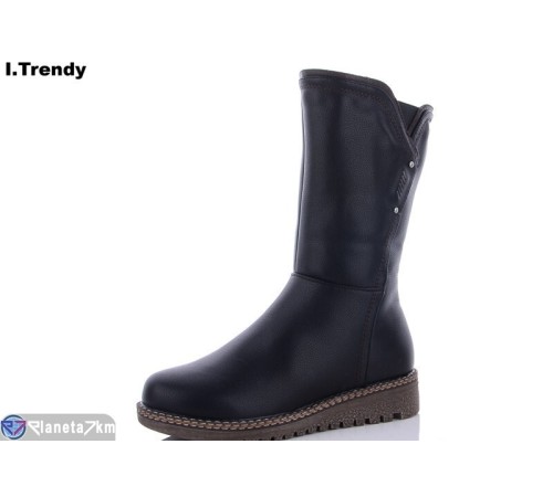 Чоботи жіночі на зиму (6 пар р.37-42) чорний  "Trendy"