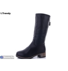 Чоботи жіночі на зиму (6 пар р.36-41) чорний  "Trendy"