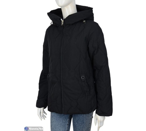 Куртка жіноча на зиму (5 шт. р.сетка XL-4XL) чорний "Kalabok" Куртка жіноча на зиму (5 шт. р.сетка XL-4XL) чорний "Kalabok"