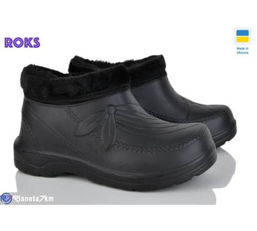 Калоші жіночі на зиму (8 пар р.37-41) чорний  "Roks"