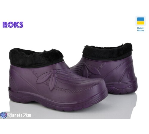 Калоші жіночі на зиму (8 пар р.37-41) фіолетовий  "Roks"