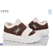 Кросівки жіночі на зиму (6 пар р.36-40) коричневий  "LOTOS"