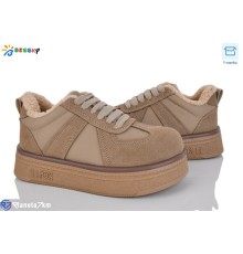 Кросівки жіночі на зиму (8 пар р.36-41) хакі  "Bessky-Kellaifeng"