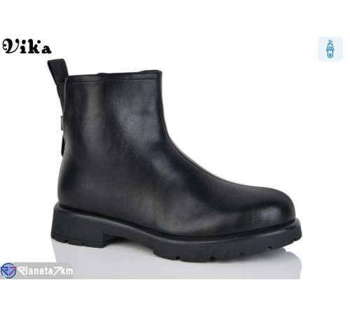 Черевики жіночі на зиму (6 пар р.41-43) чорний "Vika" Черевики жіночі на зиму (6 пар р.41-43) чорний "Vika"