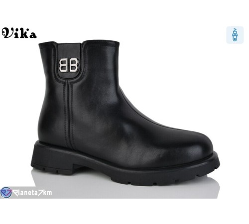 Черевики жіночі на зиму (6 пар р.41-43) чорний "Vika" Черевики жіночі на зиму (6 пар р.41-43) чорний "Vika"