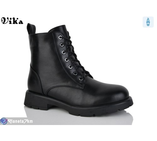 Черевики жіночі на зиму (6 пар р.41-43) чорний "Vika" Черевики жіночі на зиму (6 пар р.41-43) чорний "Vika"