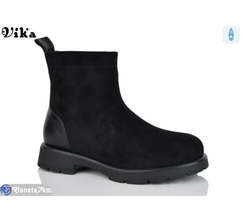 Черевики жіночі на зиму (6 пар р.41-43) чорний  "Vika"