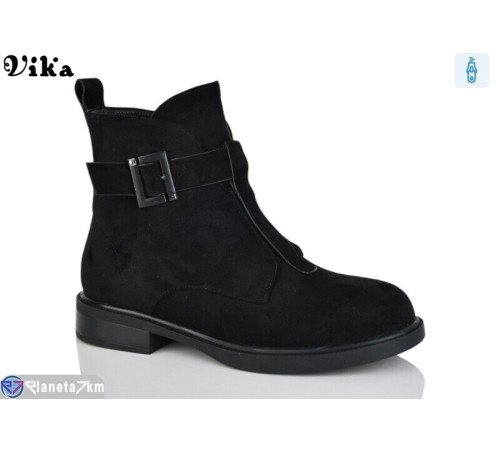 Черевики жіночі на зиму (6 пар р.41-43) чорний  "Vika"