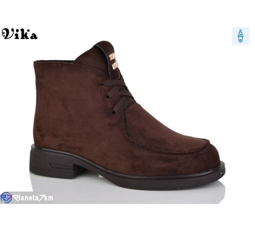Черевики жіночі на зиму (6 пар р.36-40) коричневий  "Vika"