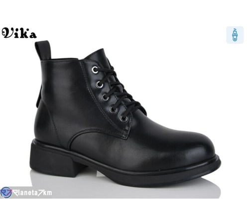 Черевики жіночі на зиму (6 пар р.36-40) чорний  "Vika"