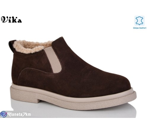 Черевики жіночі на зиму (6 пар р.36-40) коричневий  "Vika"