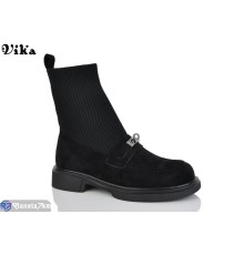 Черевики жіночі на зиму (6 пар р.36-40) чорний  "Vika"