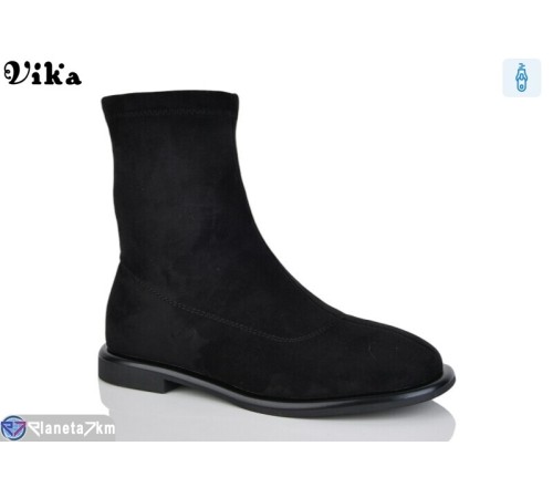 Черевики жіночі на весну/осінь (6 пар р.36-40) чорний  "Vika"