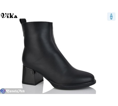 Черевики жіночі на весну/осінь (6 пар р.36-40) чорний  "Vika"