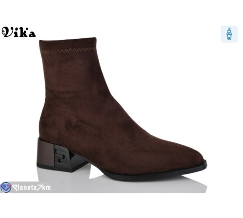 Черевики жіночі на весну/осінь (6 пар р.36-40) коричневий  "Vika"