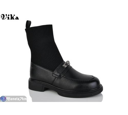 Черевики жіночі на зиму (6 пар р.36-40) чорний "Vika" Черевики жіночі на зиму (6 пар р.36-40) чорний "Vika"