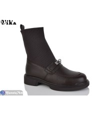 Черевики жіночі на зиму (6 пар р.36-40) коричневий  "Vika"