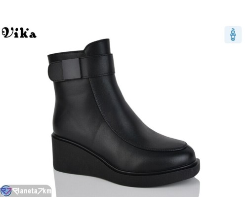 Черевики жіночі на зиму (6 пар р.36-40) чорний  "Vika"