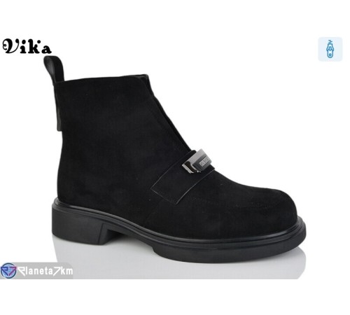Черевики жіночі на зиму (6 пар р.36-40) чорний  "Vika"