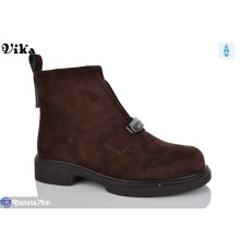 Черевики жіночі на зиму (6 пар р.36-40) коричневий  "Vika"
