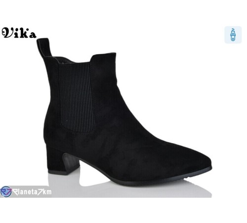 Черевики жіночі на зиму (6 пар р.36-40) чорний  "Vika"