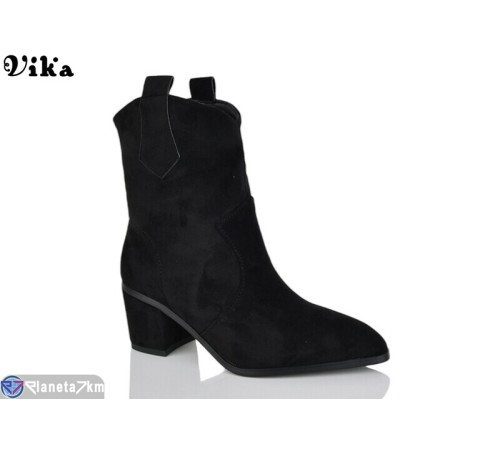 Черевики жіночі на весну/осінь (6 пар р.36-40) чорний "Vika" Черевики жіночі на весну/осінь (6 пар р.36-40) чорний "Vika"