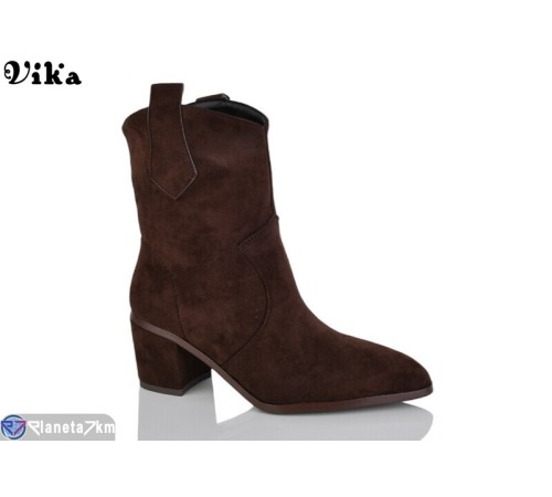 Черевики жіночі на весну/осінь (6 пар р.36-40) коричневий  "Vika"