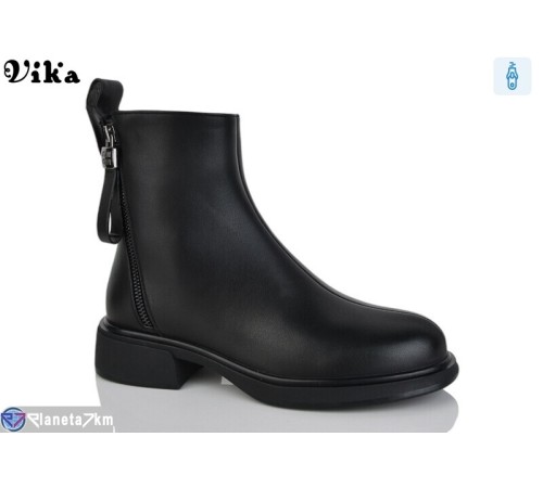 Черевики жіночі на весну/осінь (6 пар р.36-40) чорний  "Vika"