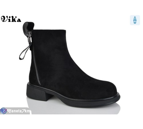 Черевики жіночі на весну/осінь (6 пар р.36-40) чорний  "Vika"