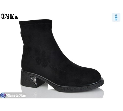 Черевики жіночі на весну/осінь (6 пар р.36-40) чорний "Vika" Черевики жіночі на весну/осінь (6 пар р.36-40) чорний "Vika"