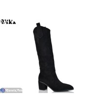 Чоботи жіночі на весну/осінь (6 пар р.36-40) чорний  "Vika"