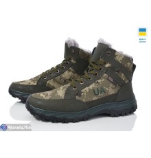 Черевики чоловічі на зиму (8 пар р.40-45) хакі  "LEOBAZA"