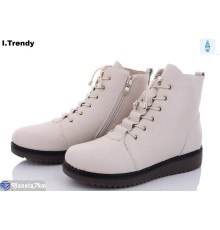 Черевики жіночі на зиму (8 пар р.37-42) бежевий  "Trendy"